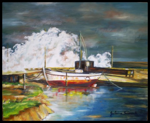 Tempête au port