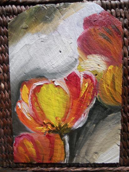 PEINTURE SUR ARDOISE